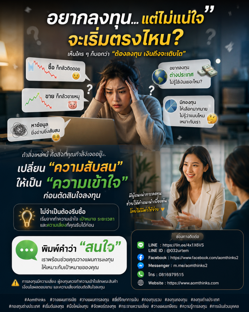 อยากลงทุน…แต่ไม่แน่ใจว่าจะเริ่มตรงไหน?