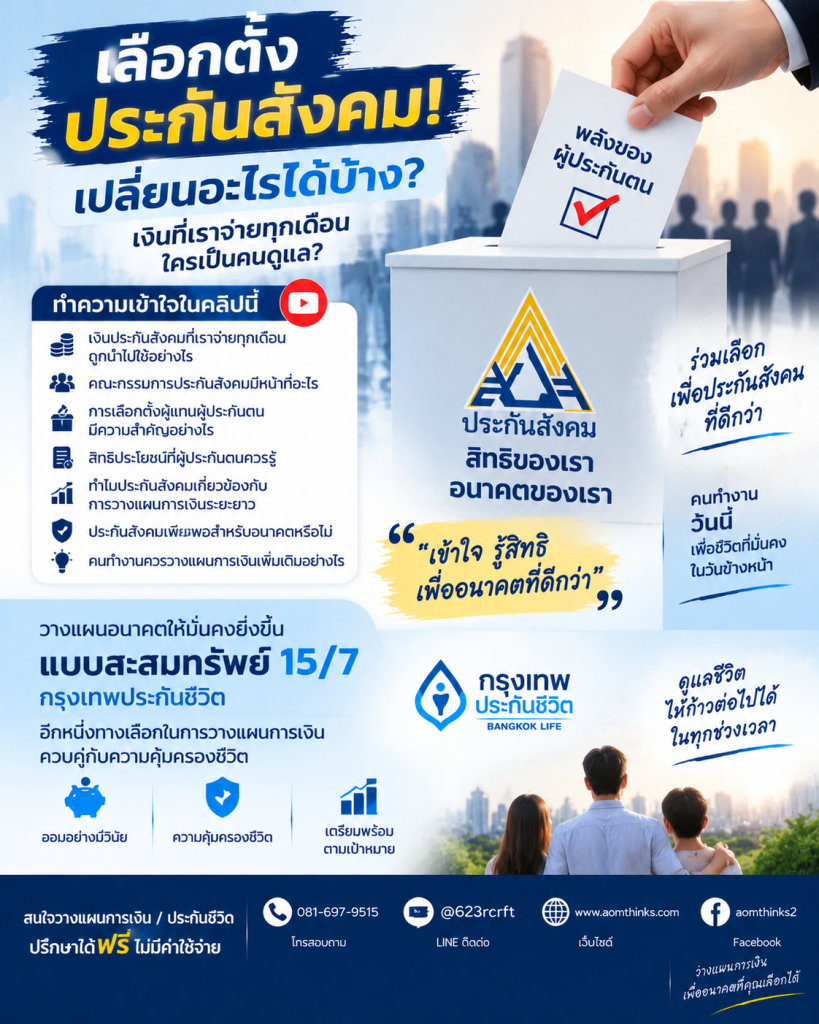 เลือกตั้งประกันสังคม! เปลี่ยนอะไรได้บ้าง? เงินที่เราจ่ายทุกเดือน ใครเป็นคนดูแล?