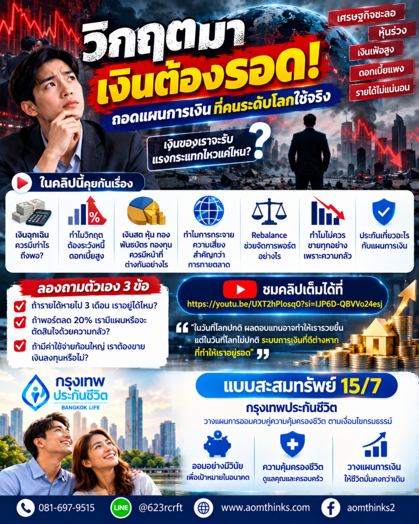 🌍 วิกฤตมา เงินต้องรอด! ถอดแผนการเงินที่คนระดับโลกใช้จริง